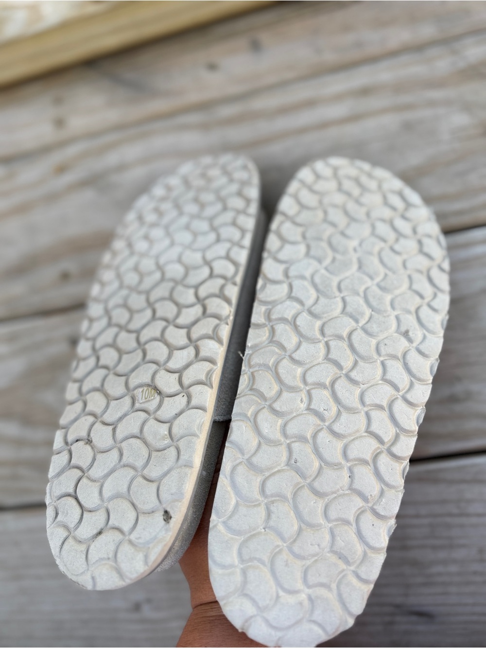 Wilton Beige Suede Double Strap Slide Sandal - Picture 4 of 4